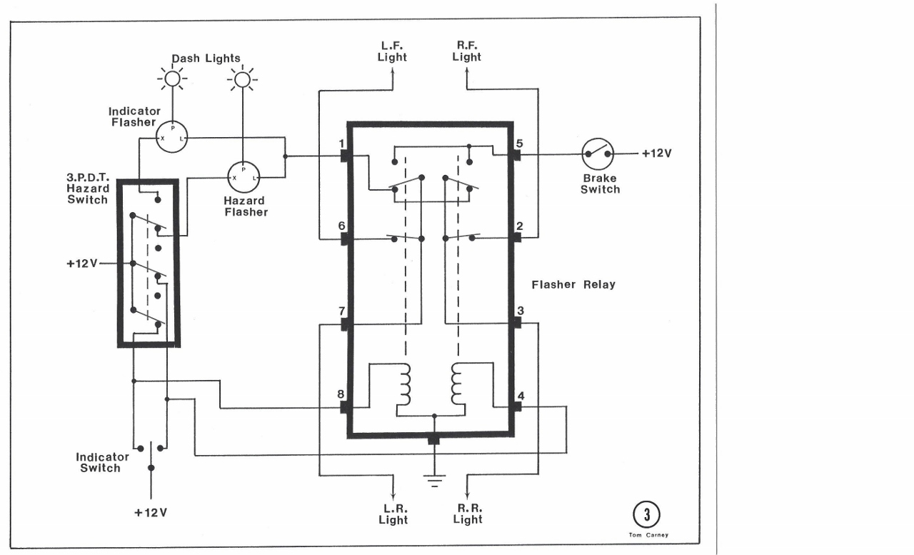 Car Indicator Lights Circuit - Indicator Relay Wiring 2 Prong Turn Signal F...